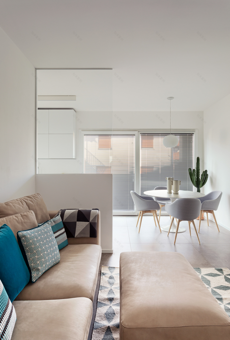 极简白色公寓,自然光线与设计完美融合-10