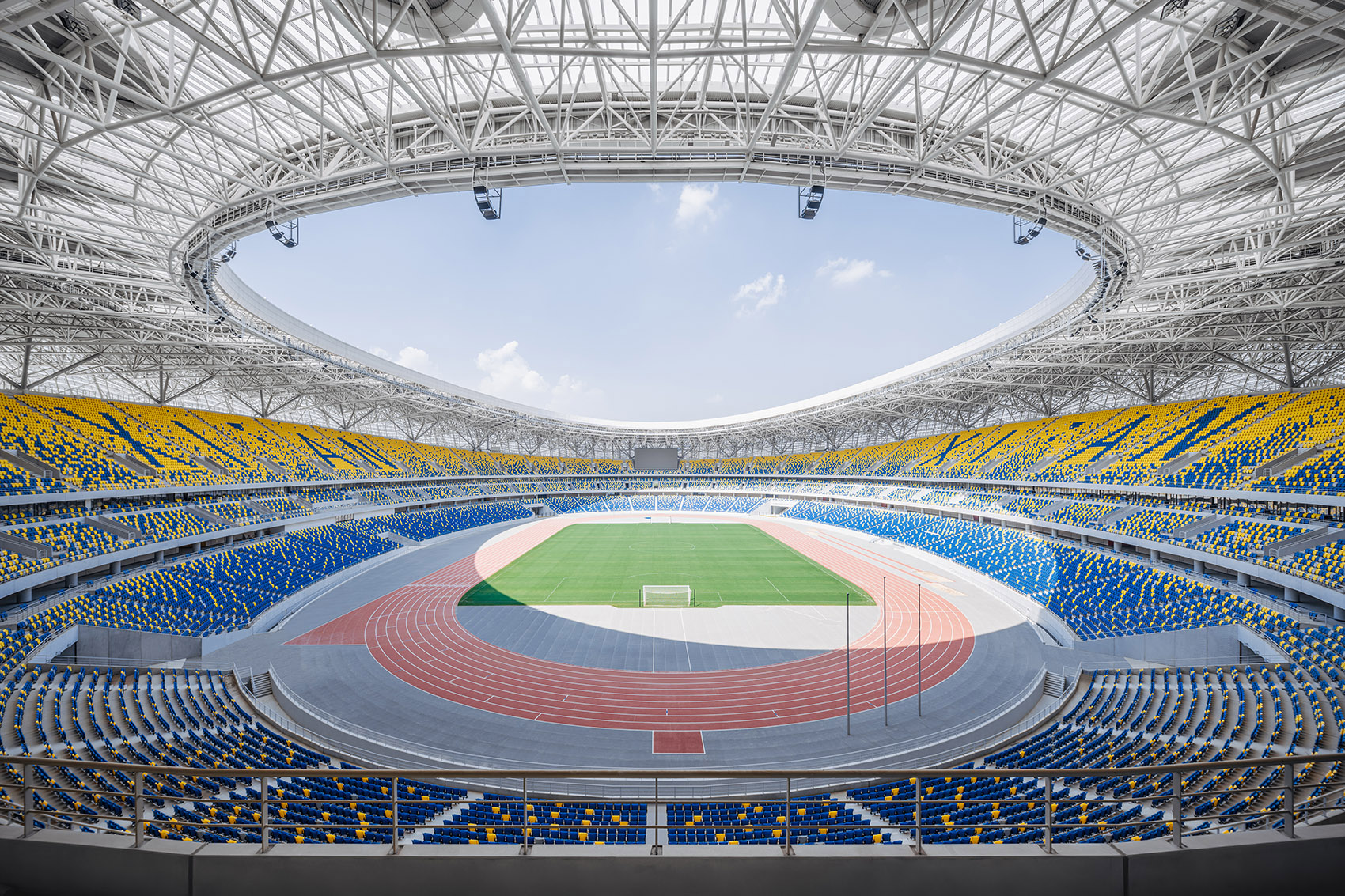 西安奥体中心规划及主体育场设计/采用单元组合的形态抽象表现花的意象-33