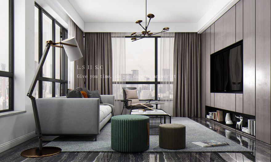 黑白调和的空间艺术——极简别墅设计-5