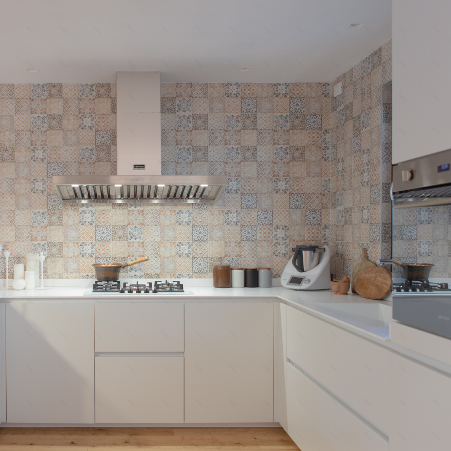 80 年代风格家居翻新,温馨简约厨房设计-17