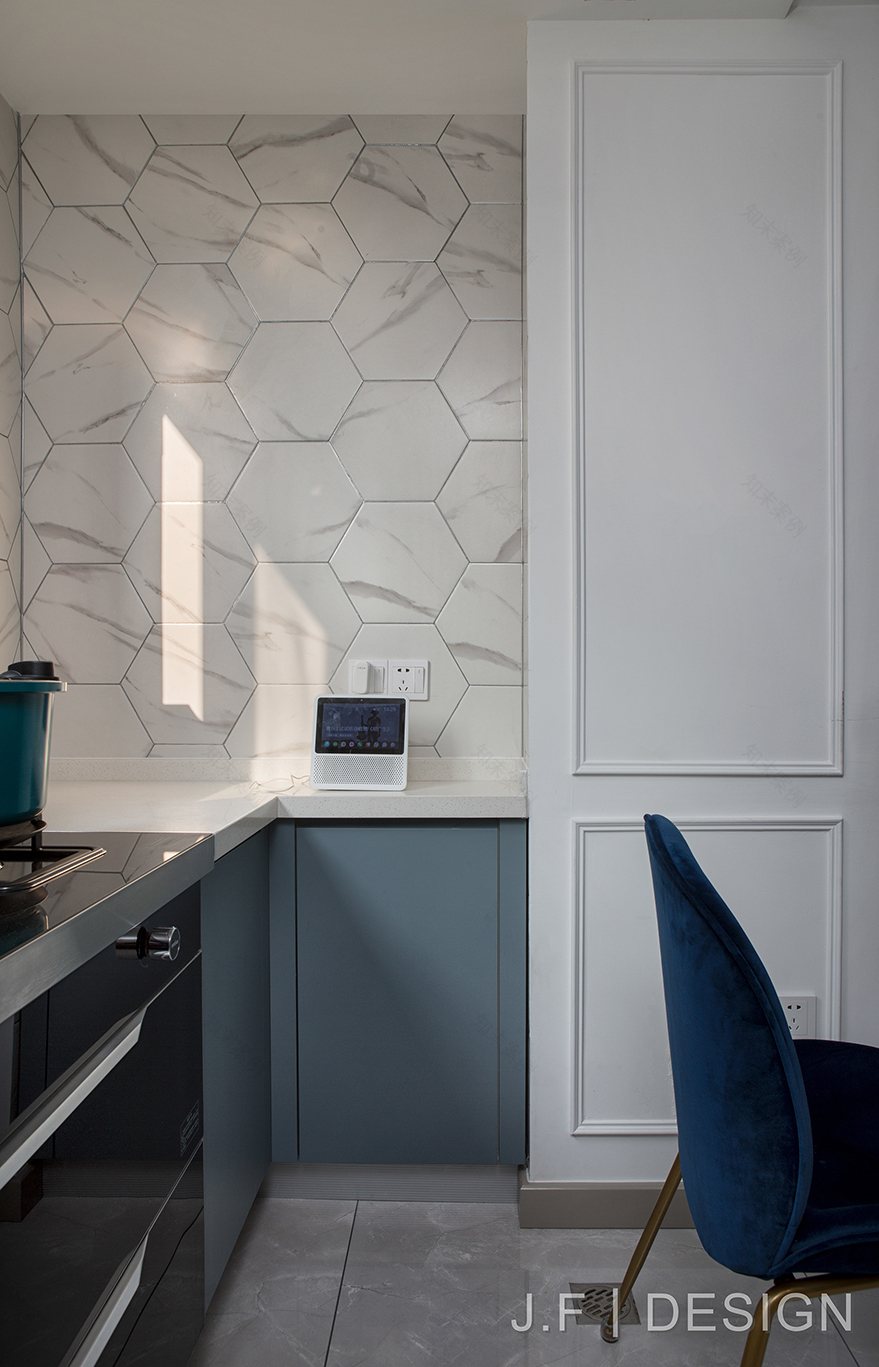 《Invariability》蓝色轻奢空间,浪漫满屋-15