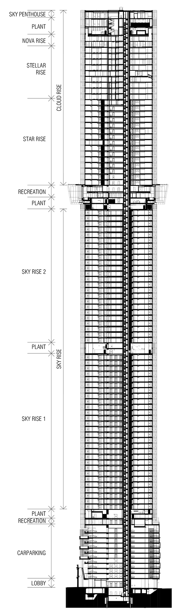 Australia 108 住宅塔楼丨澳大利亚墨尔本丨Fender Katsalidis 事务所-61