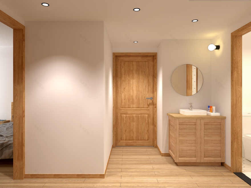 深圳新中式原木风格住宅设计-23