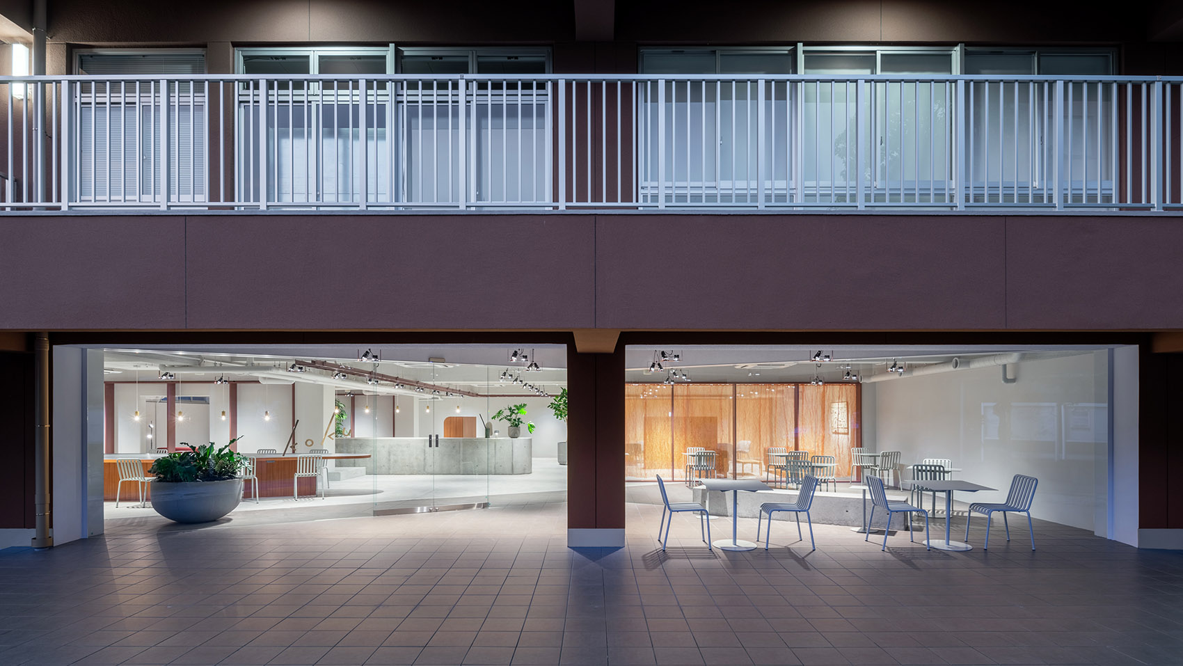 日本新药京都总部KOKU休闲空间/边界模糊的连续开放空间-3
