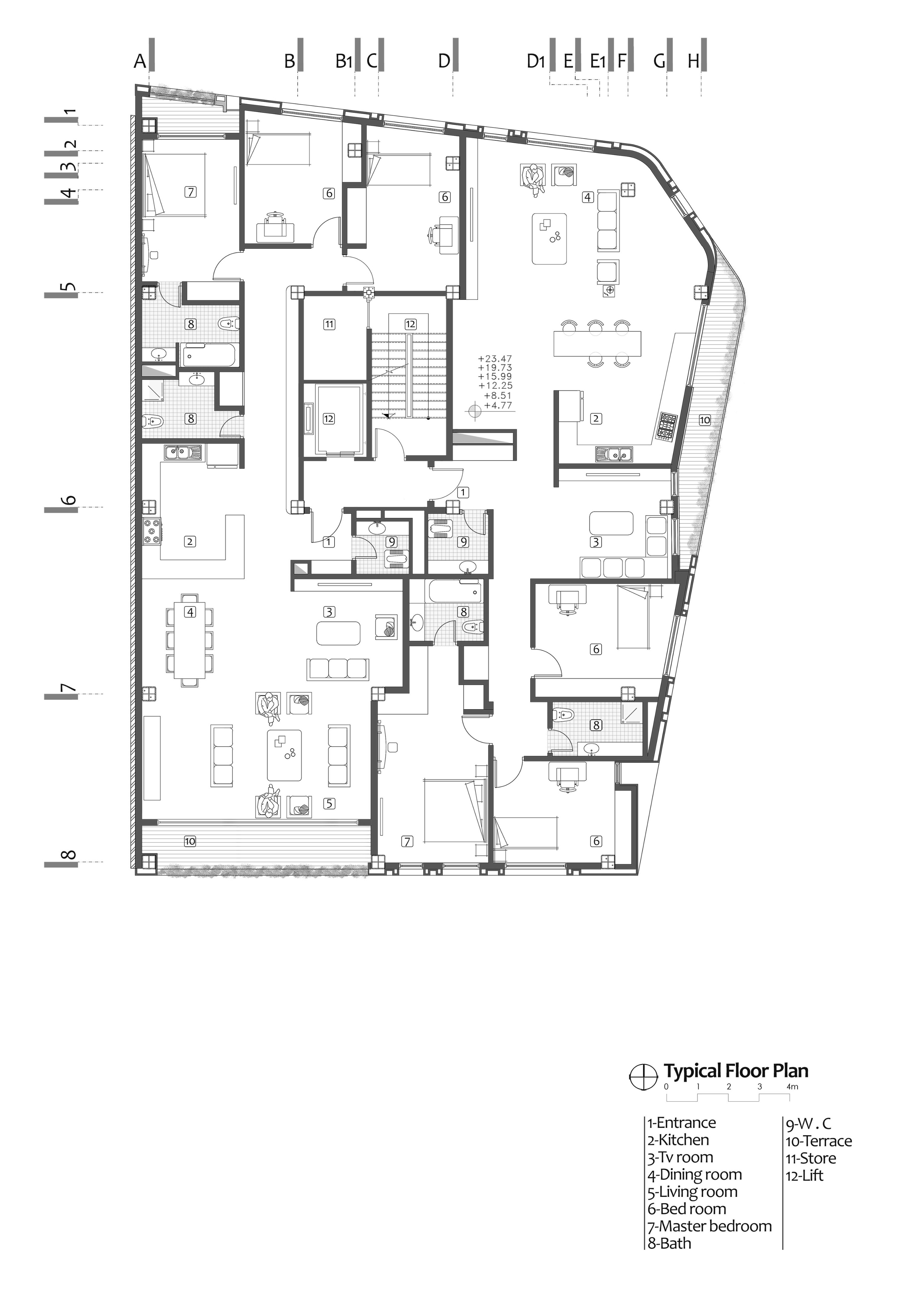 戈拉夫尚住宅区丨伊朗德黑兰丨BonnArq Architects-21