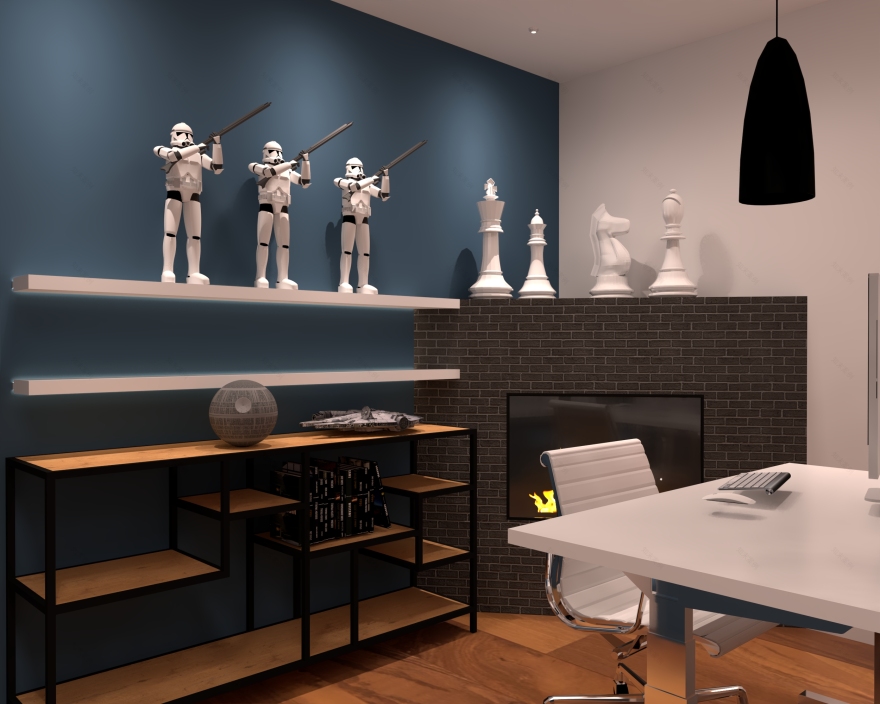 双面魅力 · 家居办公空间设计-2