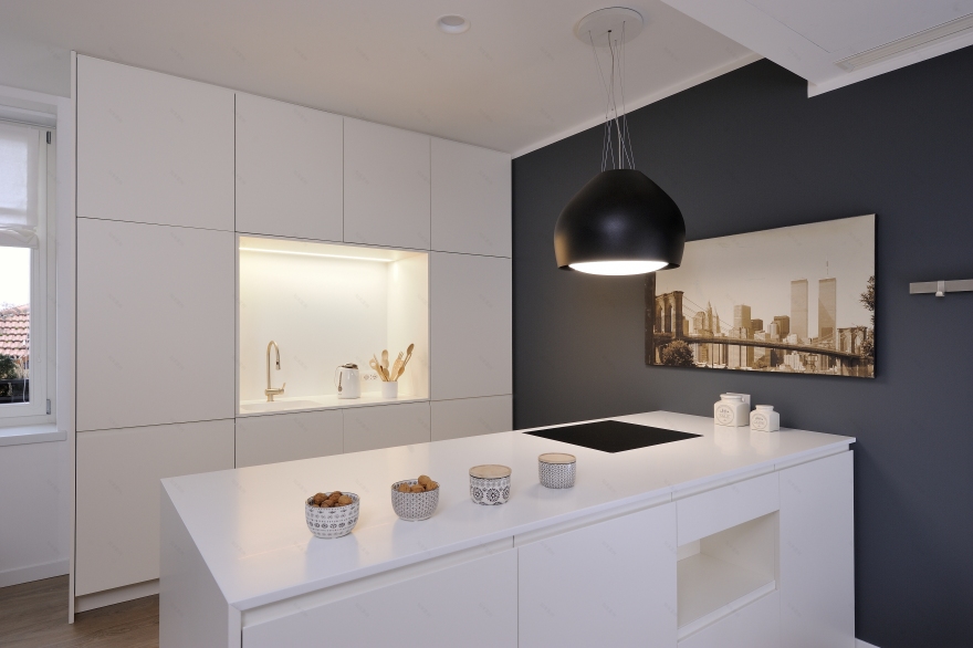 古韵灰色厨房,精致单色家居-5