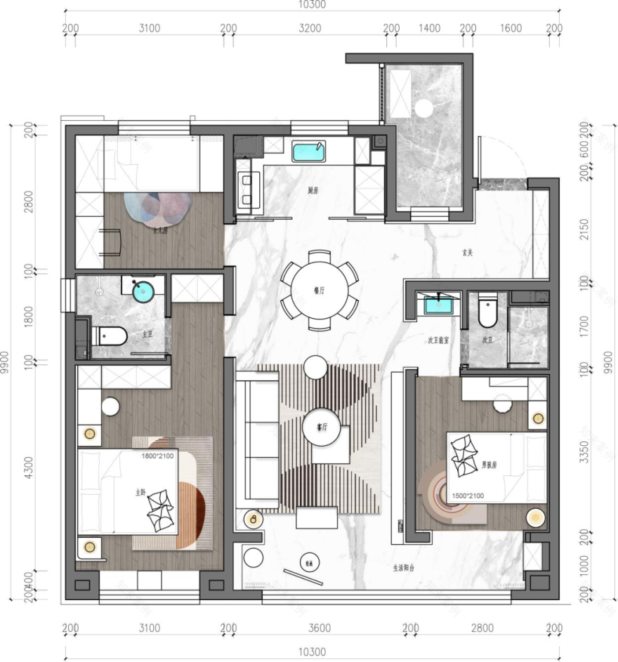 旭辉·华北天津滨海江来丨中国天津丨赛拉维设计CLV.DESIGN-53