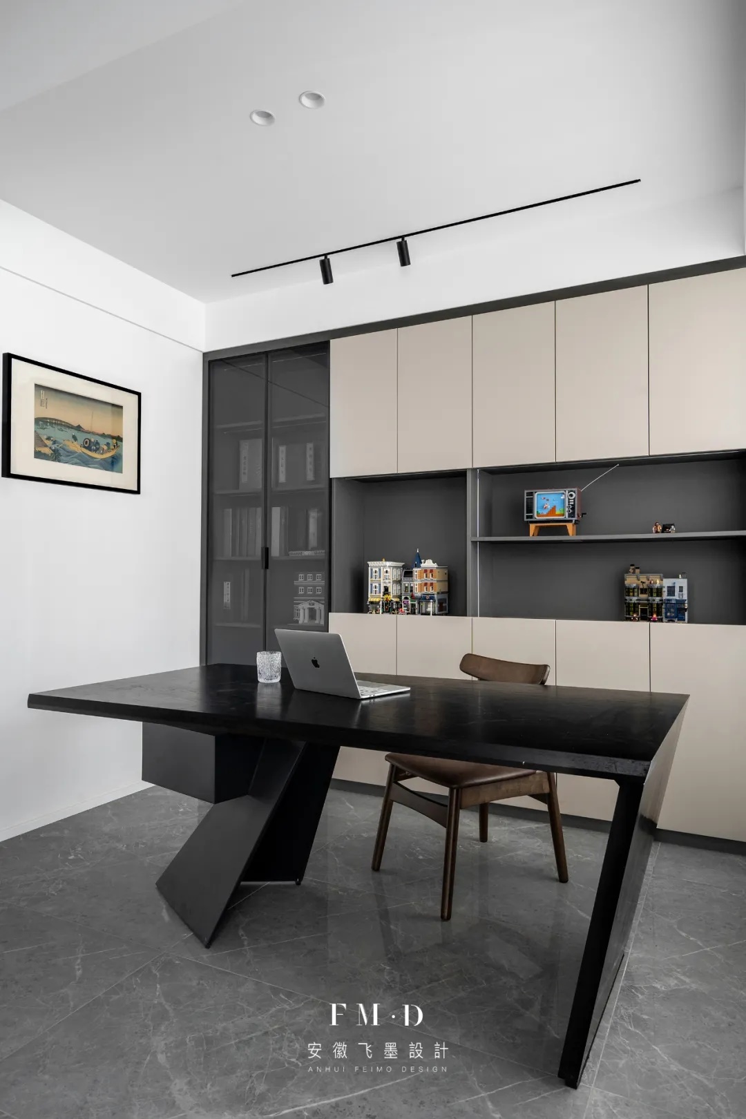 飞墨新作 || 160㎡质感婚房设计，四室改两室拓展空间功能性，造就最美生活！-17