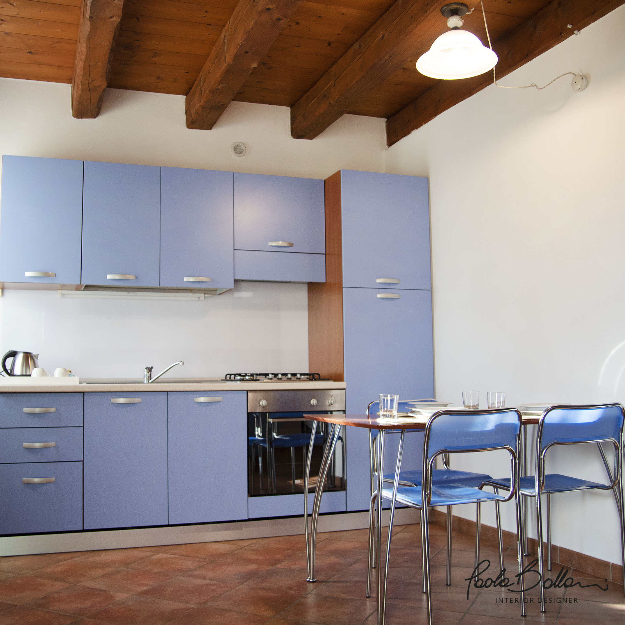 乡村蓝调厨房翻新丨意大利丨Accademia-1