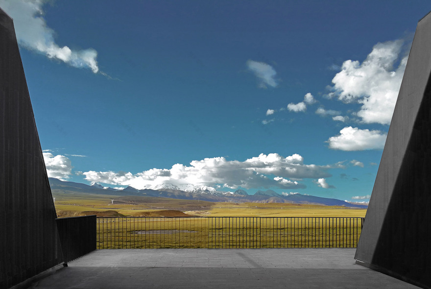 雪山下的神圣黑帐篷——藏地观景平台设计-53