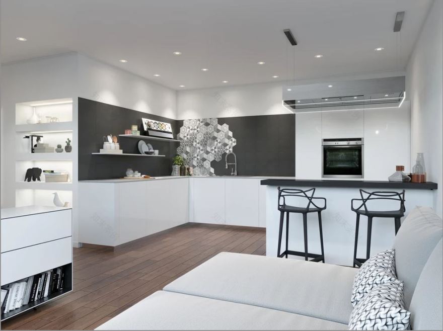 流动空间中的现代公寓设计(SPAZIO FLUIDO)-0