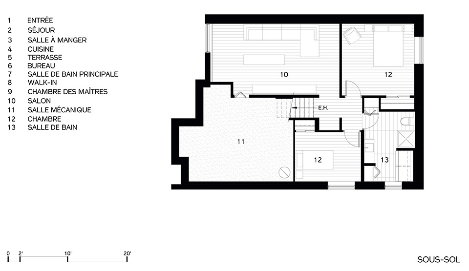 错层住宅现代翻新丨加拿大魁北克丨DESK architectes事务所-48