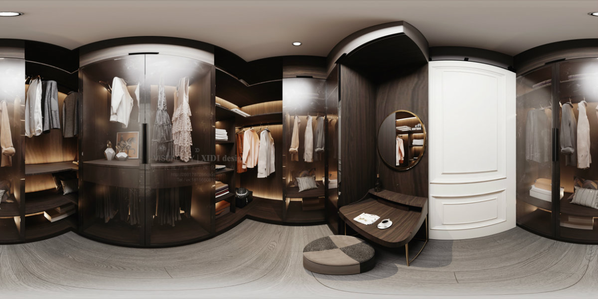 现代轻奢丨全房全景图-2