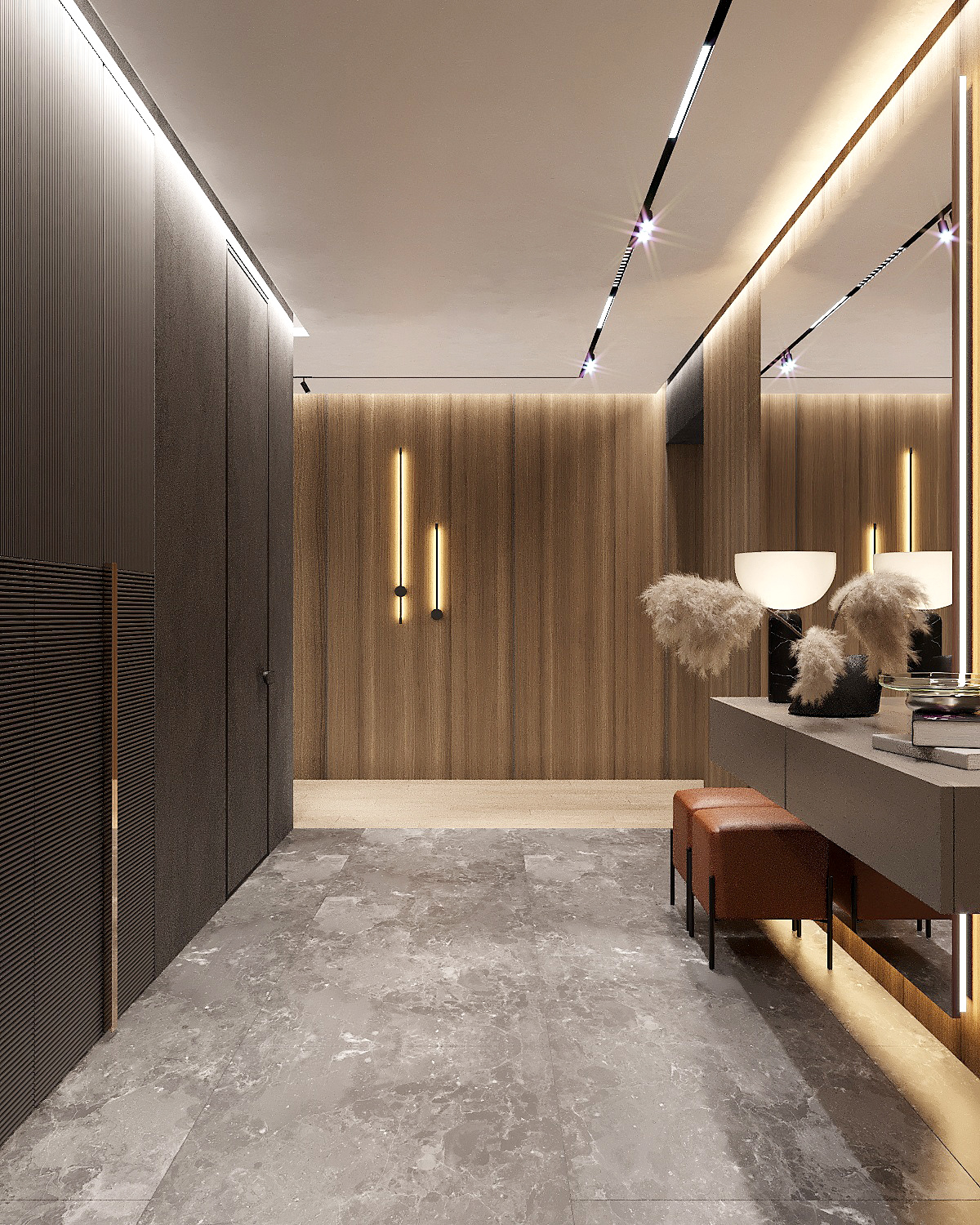 胡桃木+大理石，不一样的奢华质感！-11