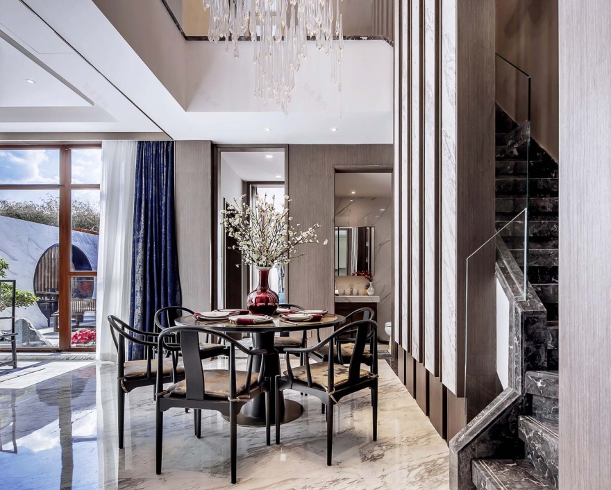 大连·金地拾贰坊和樾别墅样板间丨中国大连丨北京顺迈佳室内设计有限公司-5