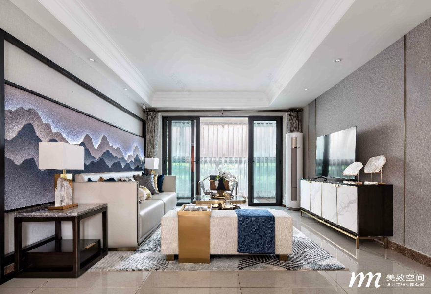焦作恒大翡翠华庭新中式家居设计丨中国焦作丨美致空间-7