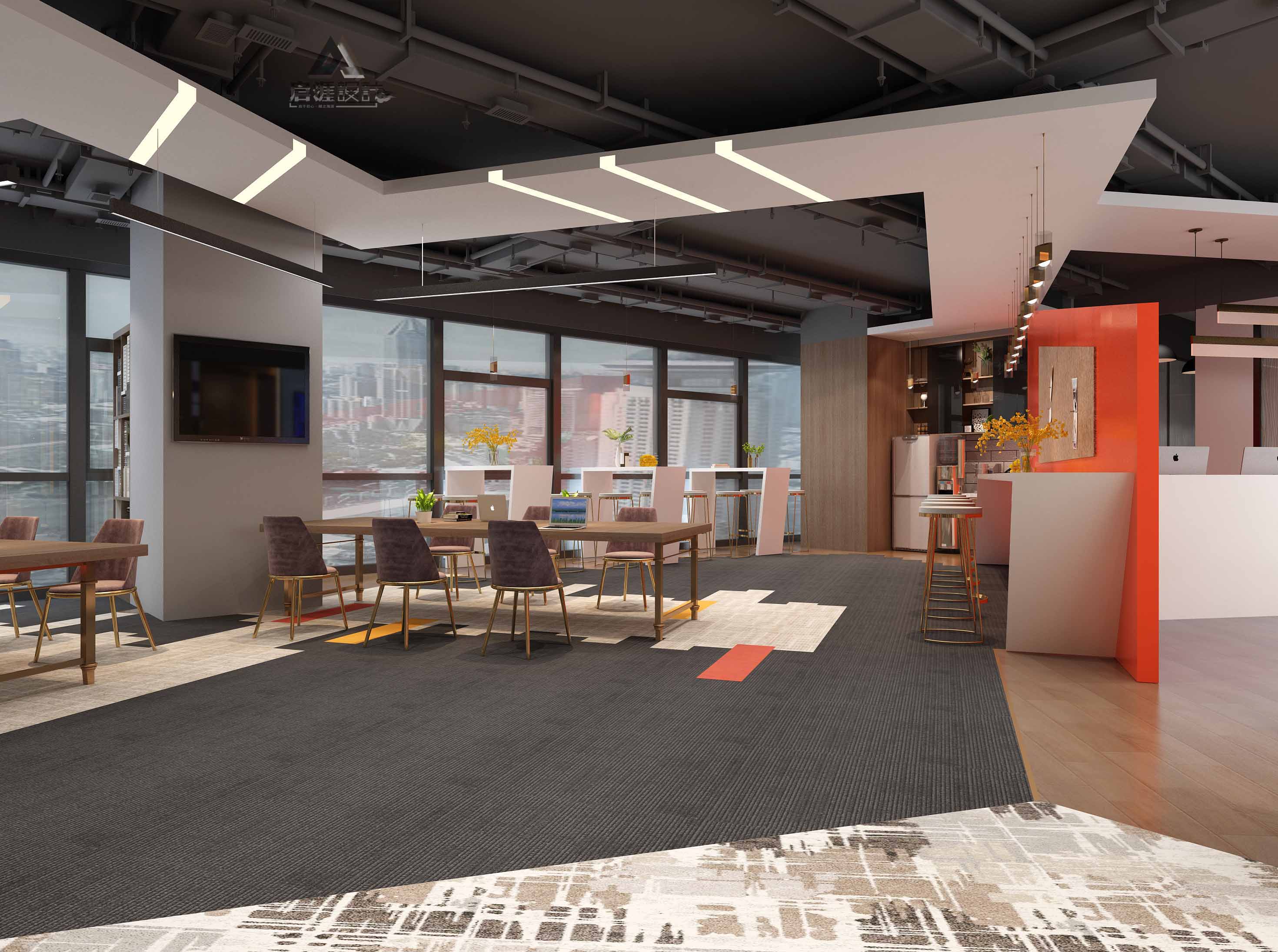 现代风办公区域设计案例解析-7