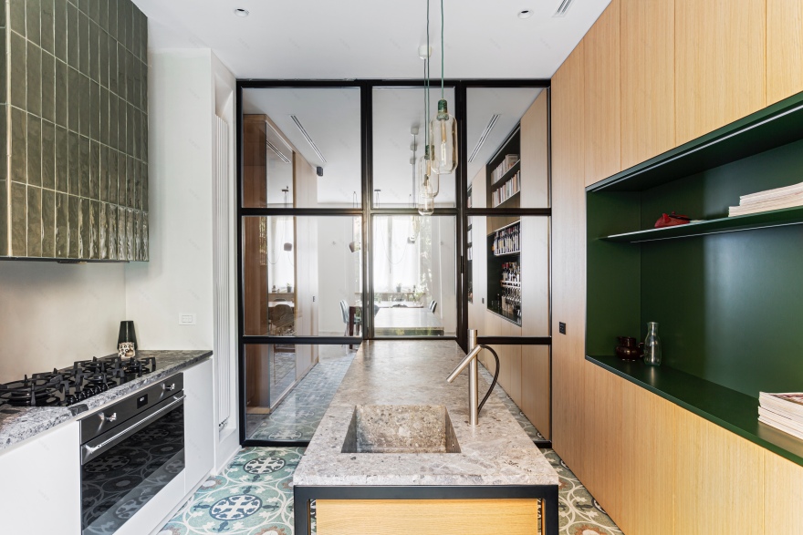 双层空间翻转,复古风私人住宅设计-8