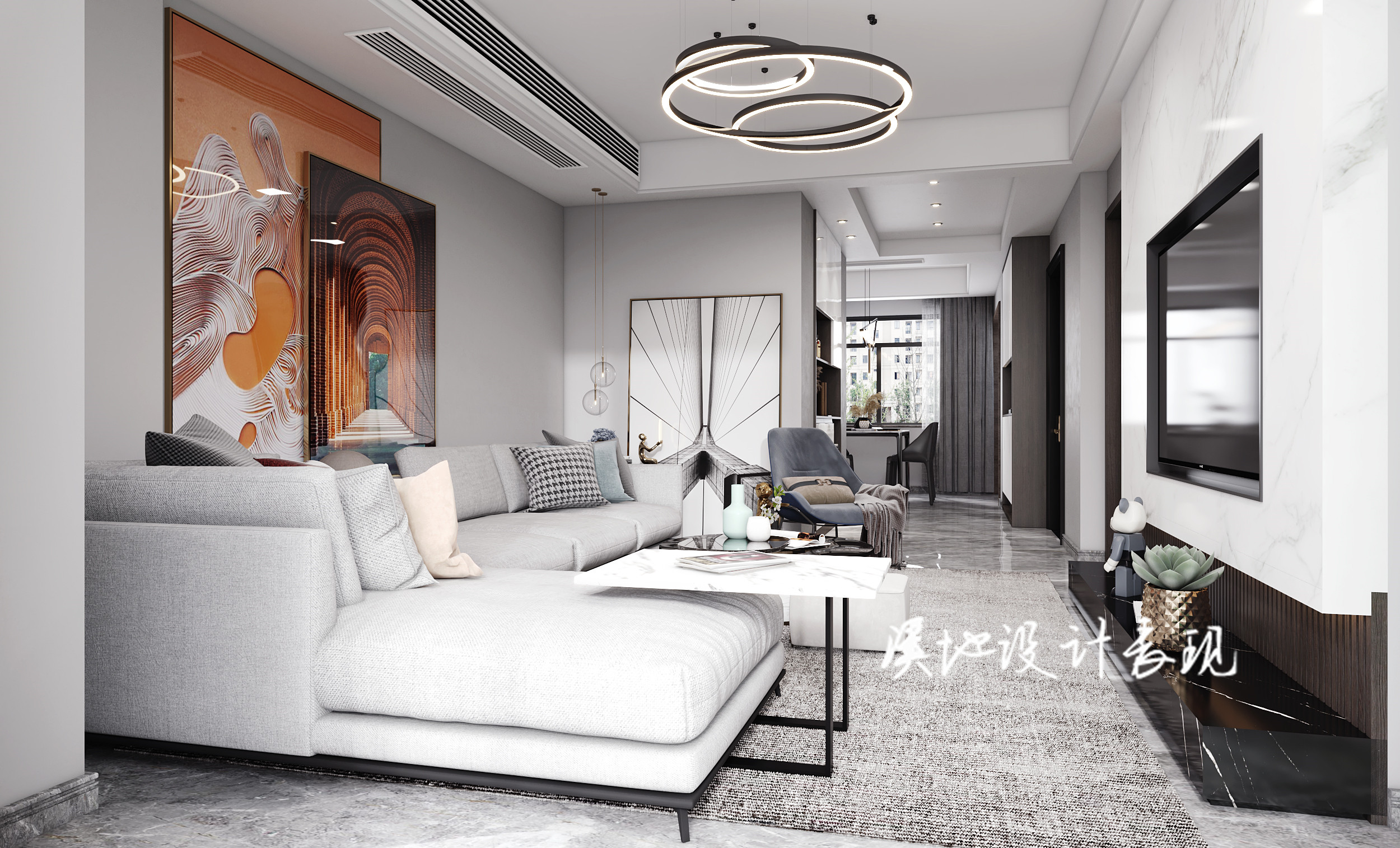 现代 轻奢家装案例-7