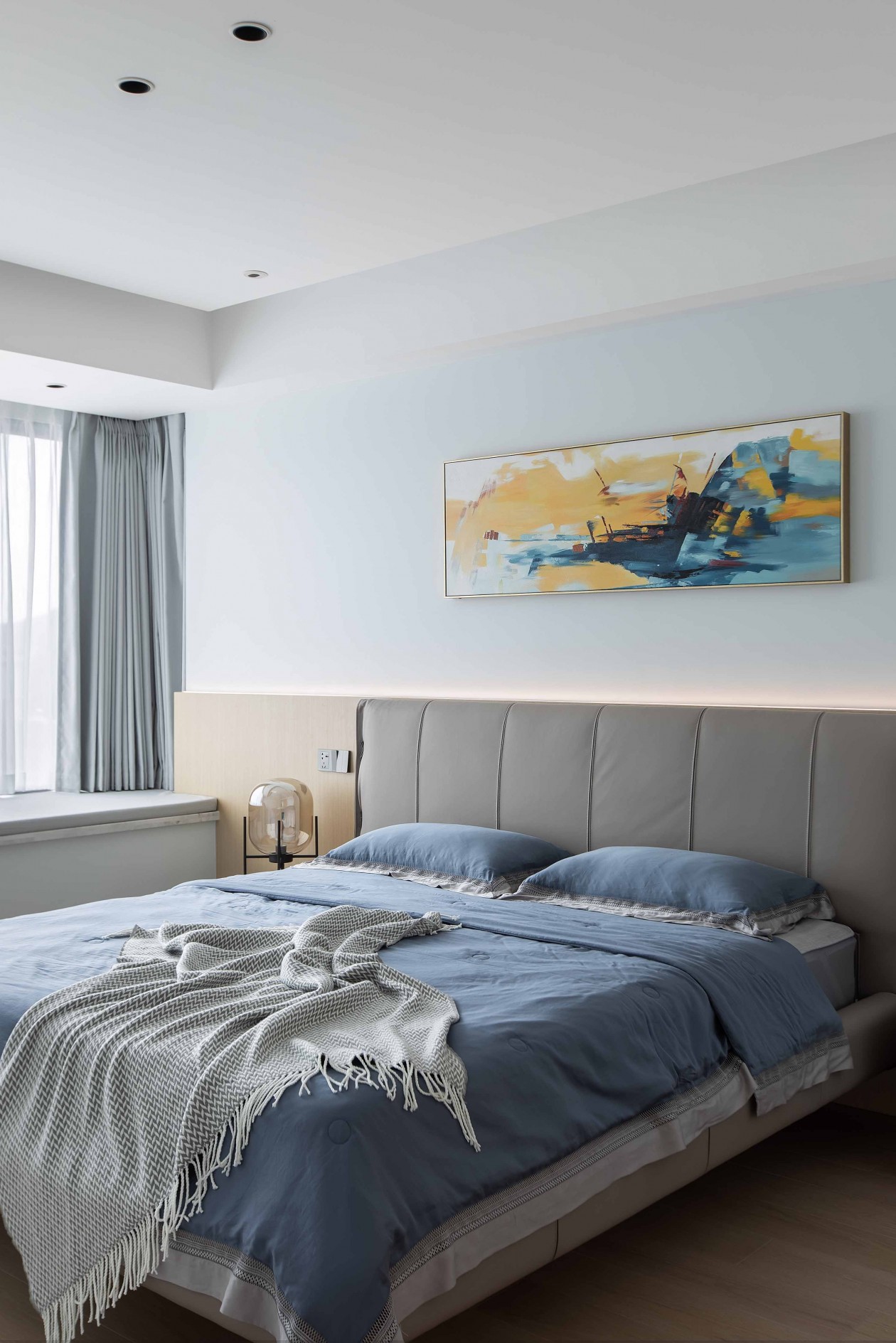 新湖海德公园现代简约家居设计，160㎡三室两厅的温馨空间-25