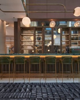 THDP The Hickson Design Partnership丨哈德逊广场酒廊酒吧丨Hudson Yards Lounge Bar at Hilton Frankfurt City Centre