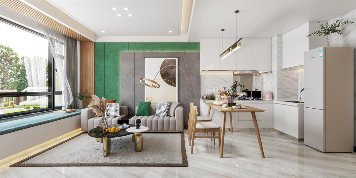 清新小公寓效果图案例-2