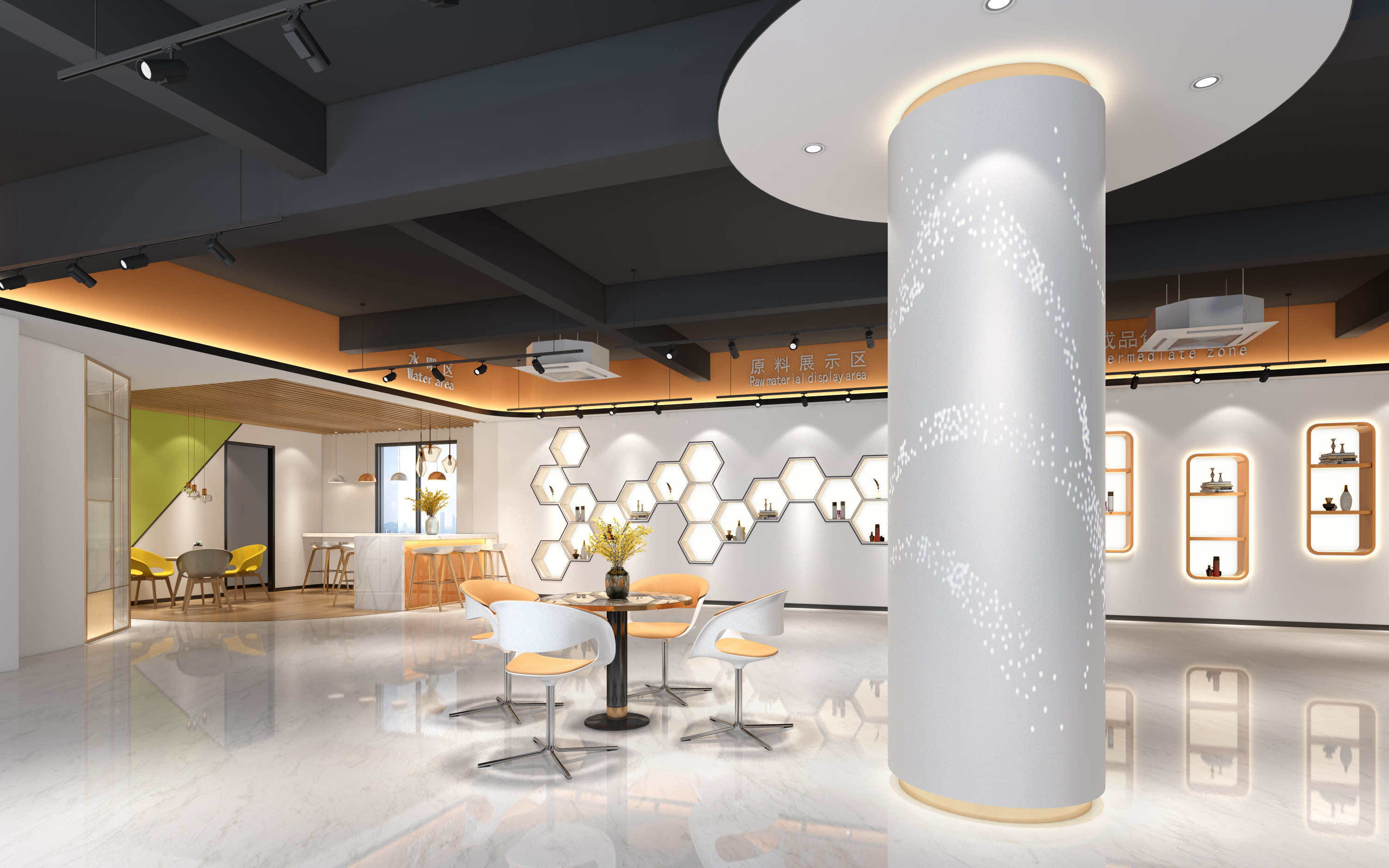 广州华园美妆化妆品研究中心办公室装修设计-3