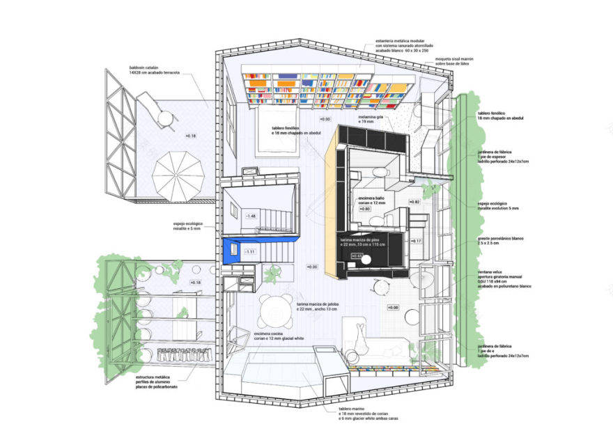 Madrid 中心公寓 | 生活庆典的享乐空间-31