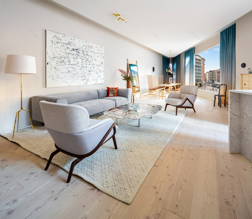 100 Franklin 住宅楼丨美国纽约丨Palette Architecture-28