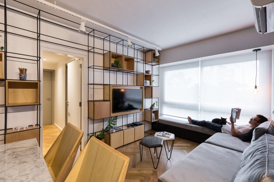 黑白灰的简约之家 | 巴西公寓设计案例-30