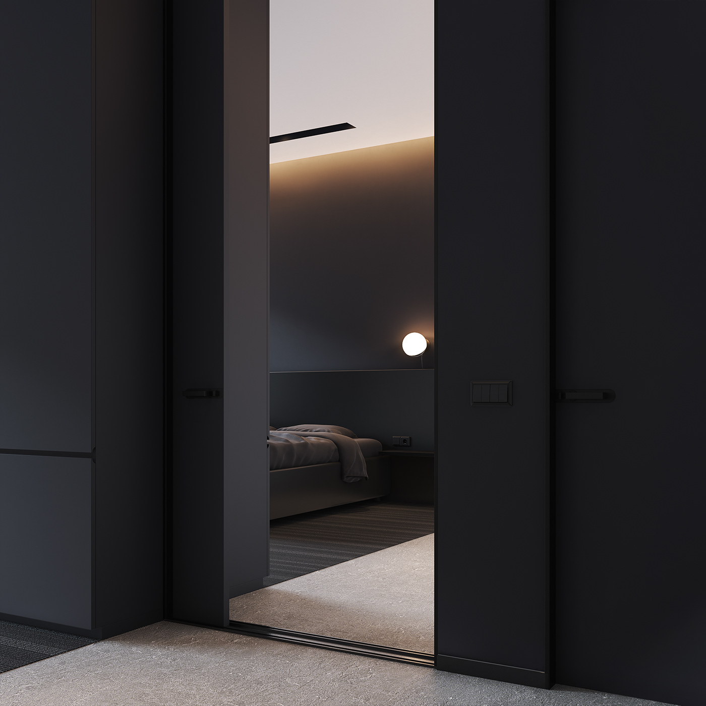 Deniz Taylan TOPAL丨公寓丨Dark Apartment - Interior Design-4