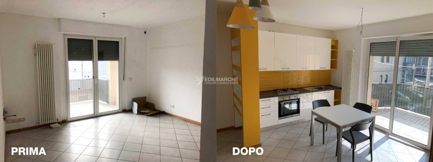 活力色彩的 70 平米公寓翻新设计-1