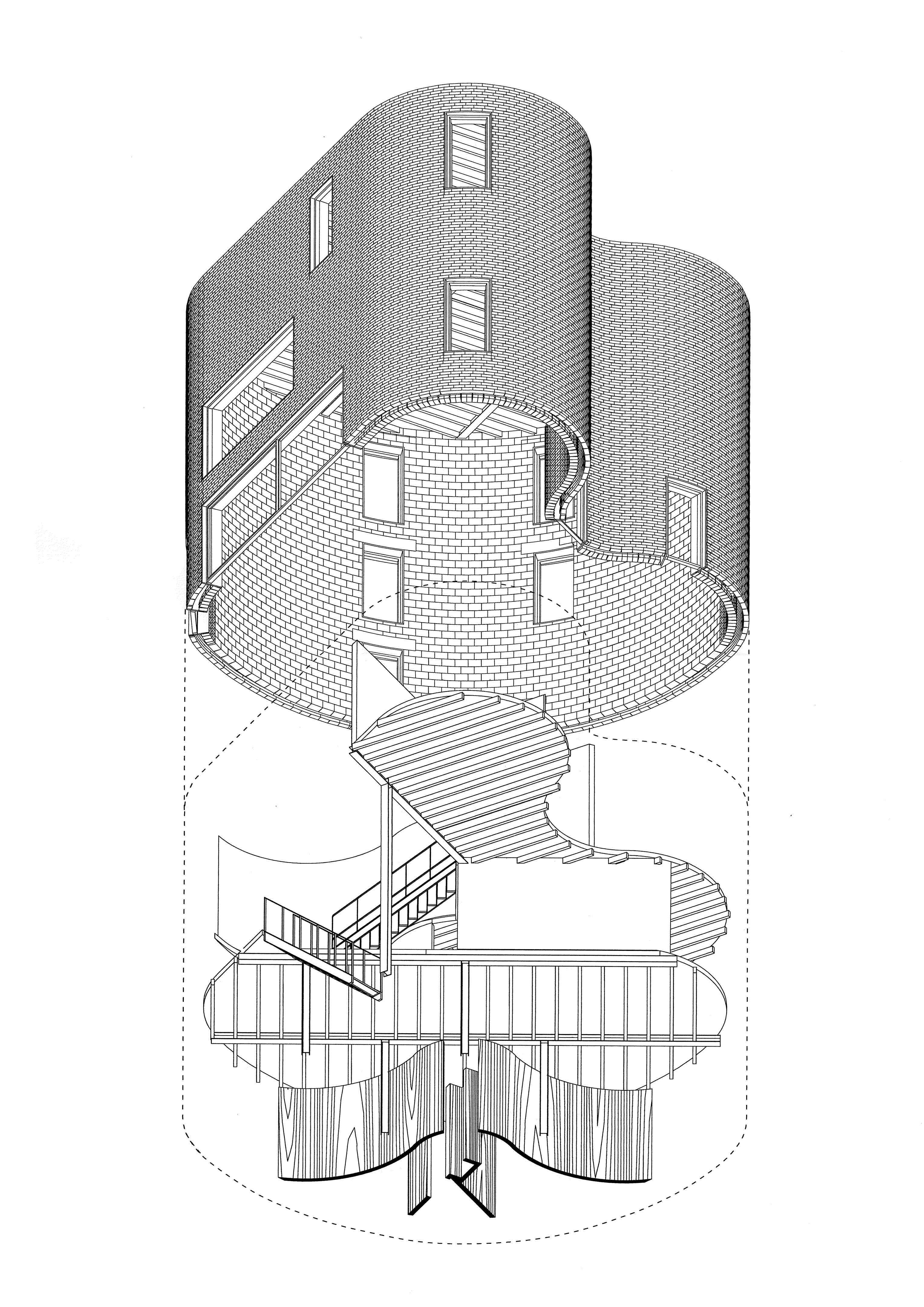 绿意盎然的大砖房——gjG House-38