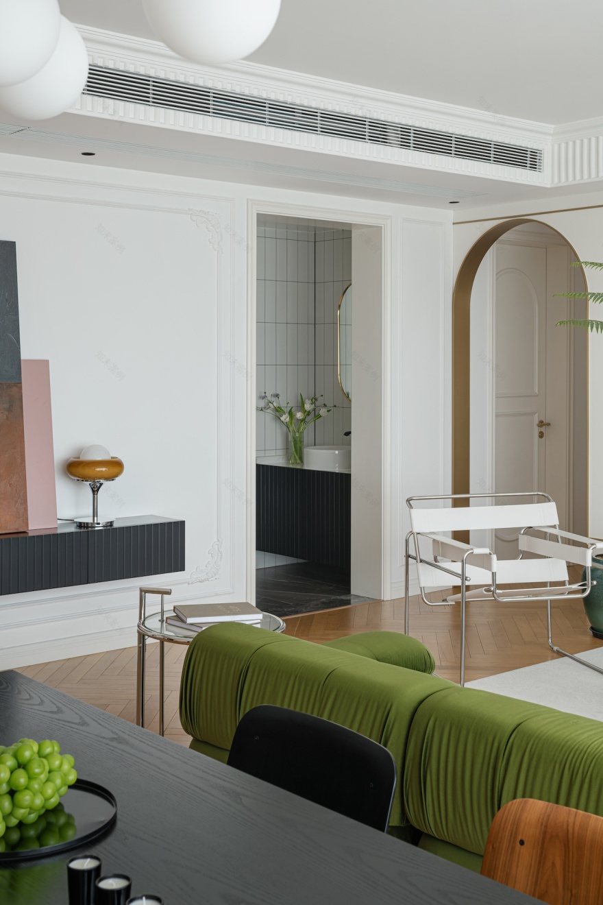 治愈系简法式风格住宅设计丨中国成都丨观白设计-42