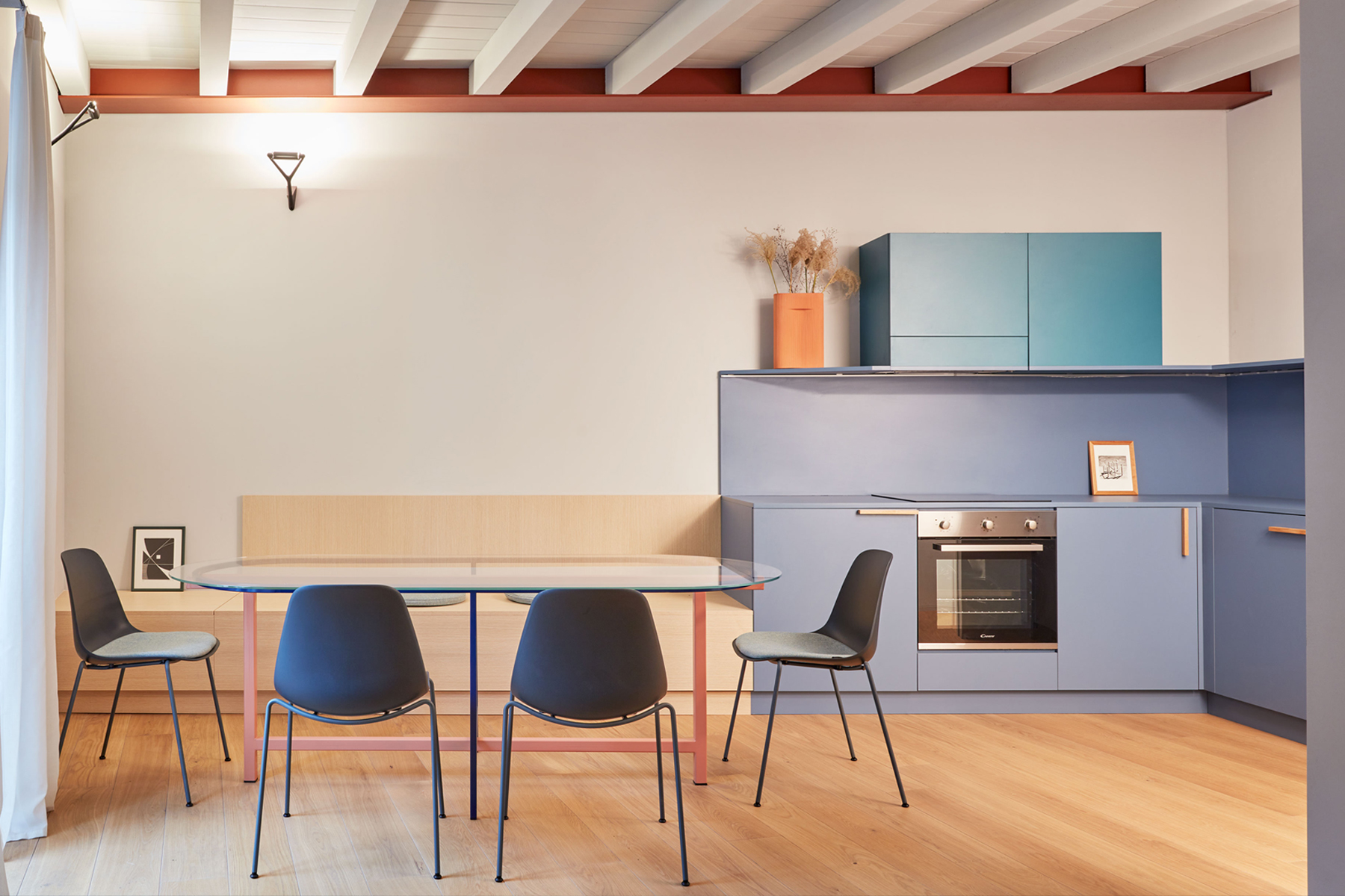 米兰历史建筑翻新公寓 | 蓝色月光的内部空间-7