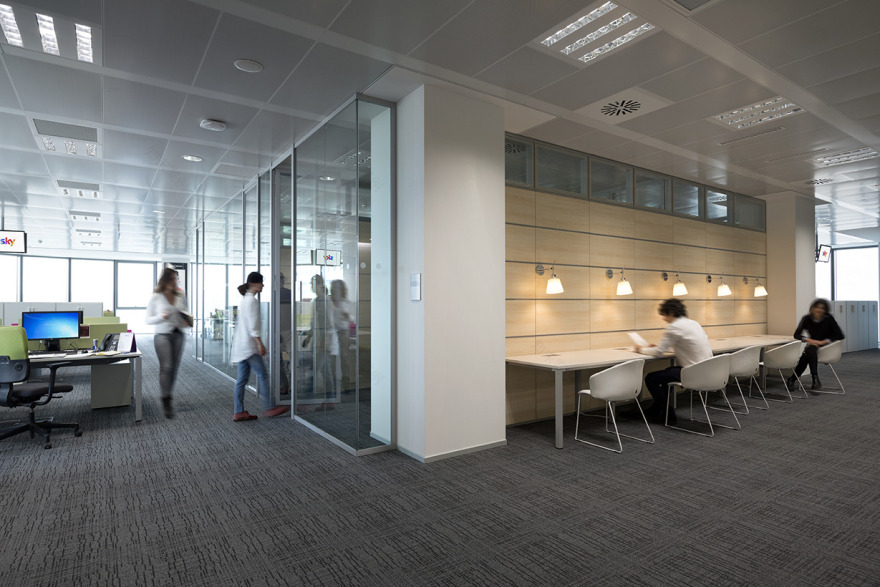 Sky Italia 智能办公空间,协作分享的新模式-23