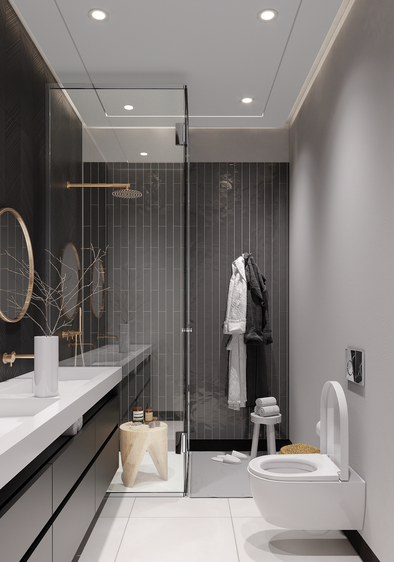 莫斯科顶层复式豪宅,现代风格演绎温馨高级生活-76