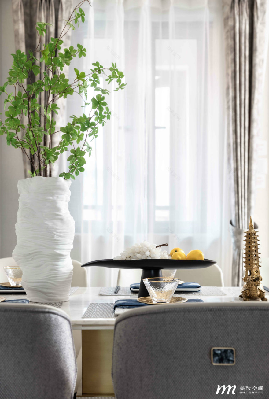 焦作恒大翡翠华庭新中式家居设计丨中国焦作丨美致空间-13