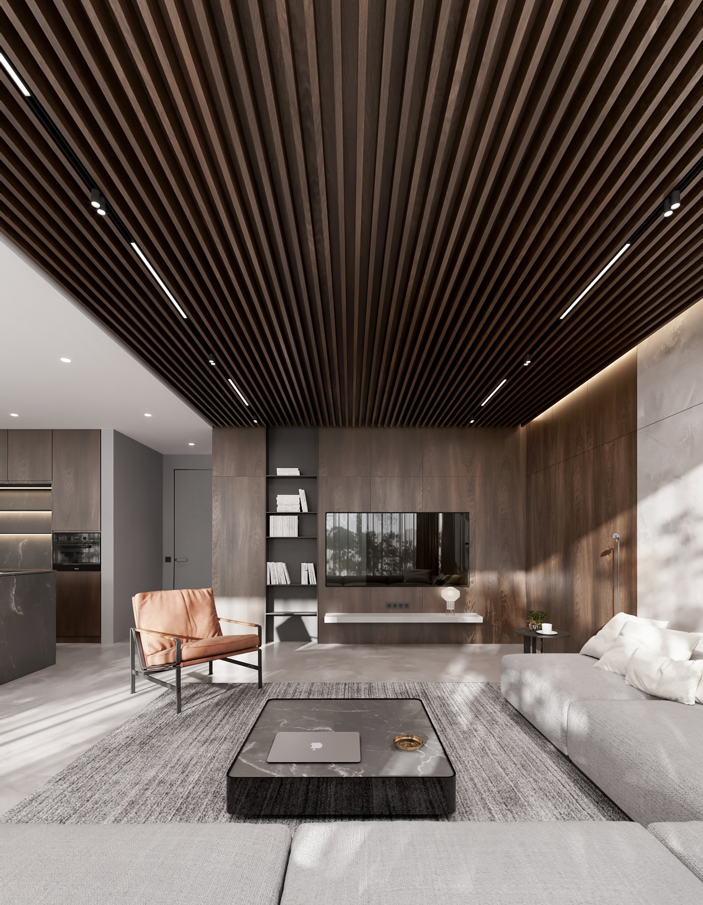 灰色木质的简单时尚-1