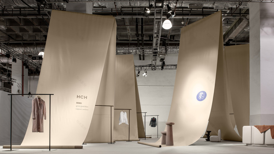 上海时装周HCH展馆沉浸式布料迷宫空间设计丨中国上海丨F.O.G.建筑事务所-22