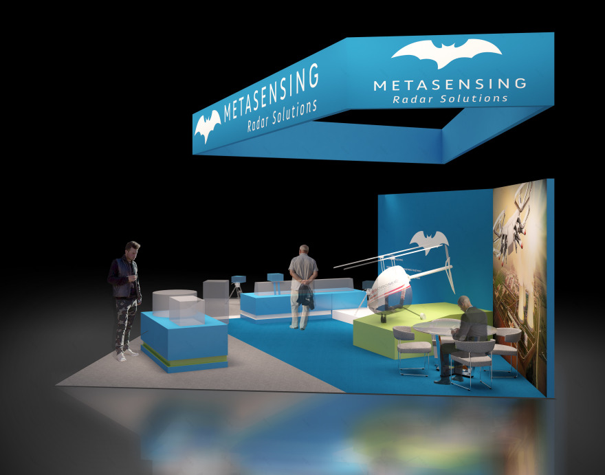 "Metasensing"雷达解决方案展台设计 | 简约实用,捕捉视线-3