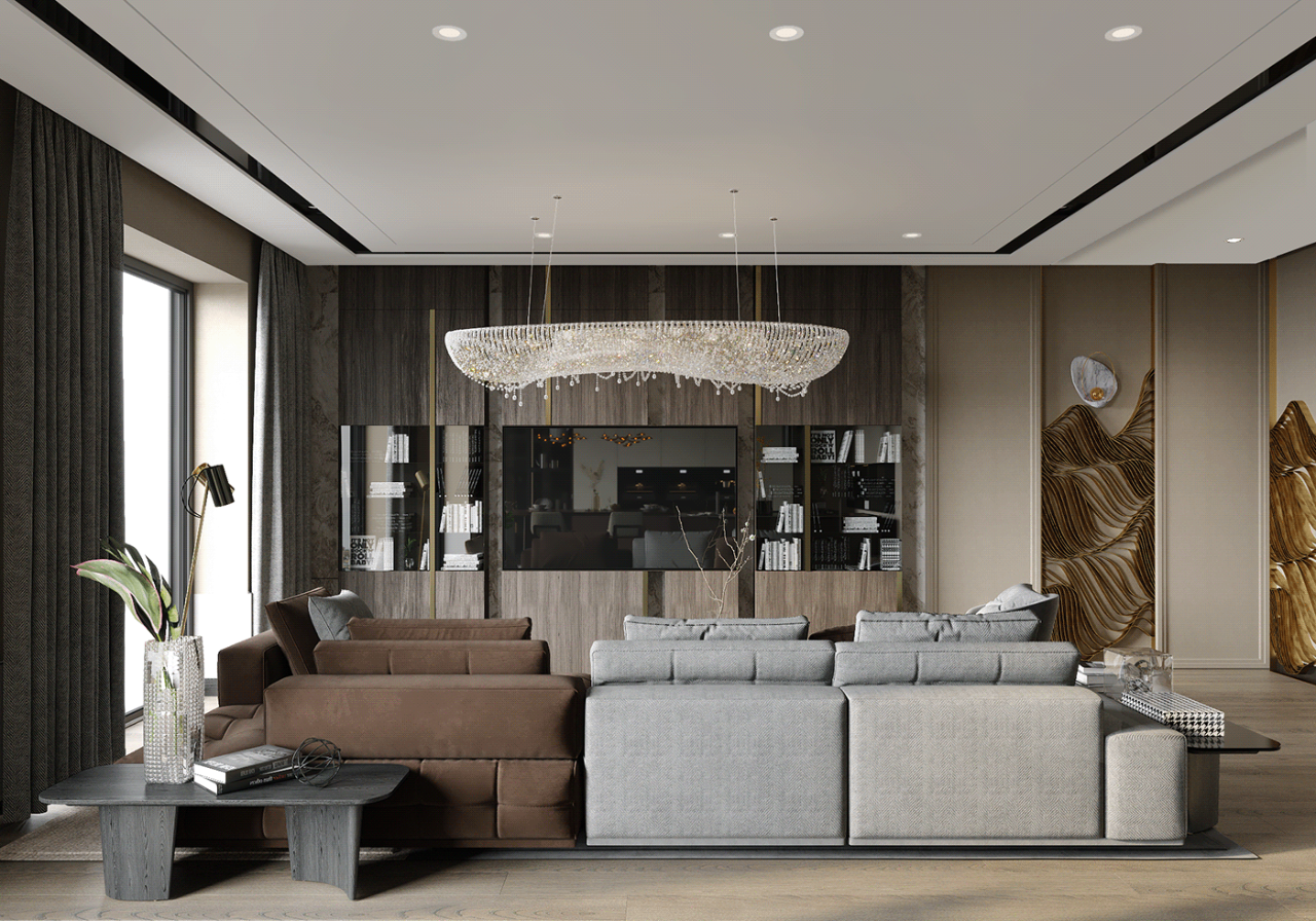 莫斯科顶层复式豪宅,现代风格演绎温馨高级生活-64