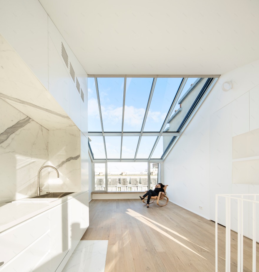 巴黎经典建筑中的现代居住空间-2