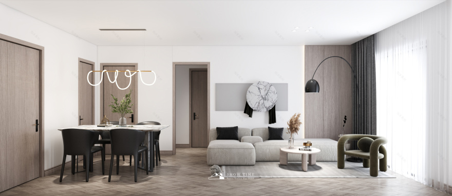 极简主义住宅,融入温馨暖调的高级感-12