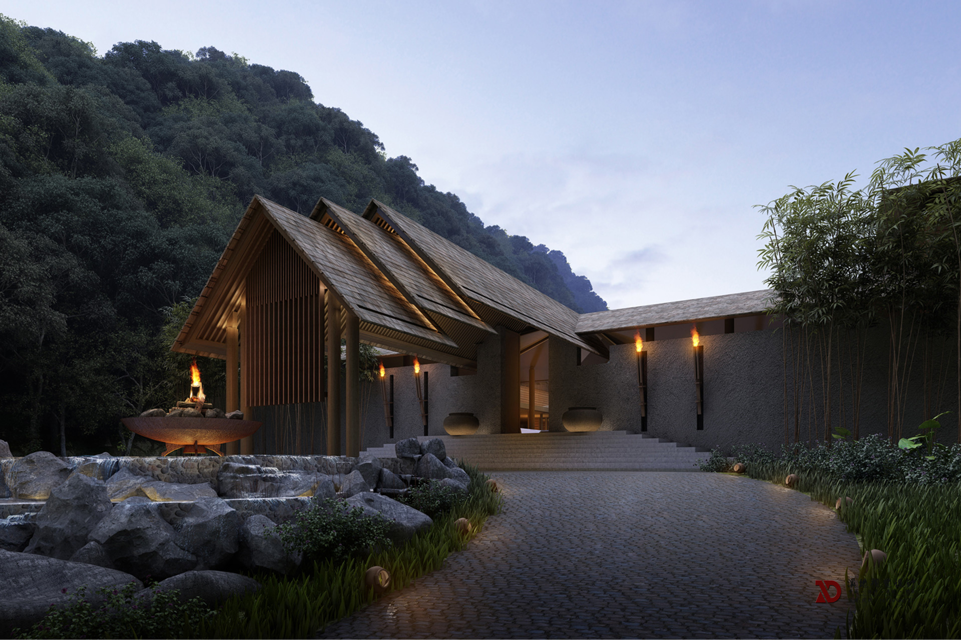 酒店外观效果图-4