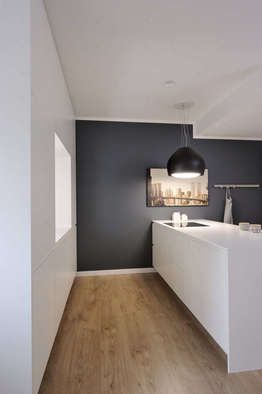 古韵灰色厨房,精致单色家居-6