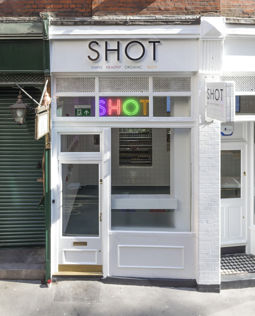 伦敦 SHOT 咖啡店 | 定制弧形陶瓷打造的医疗实验室风格空间-9