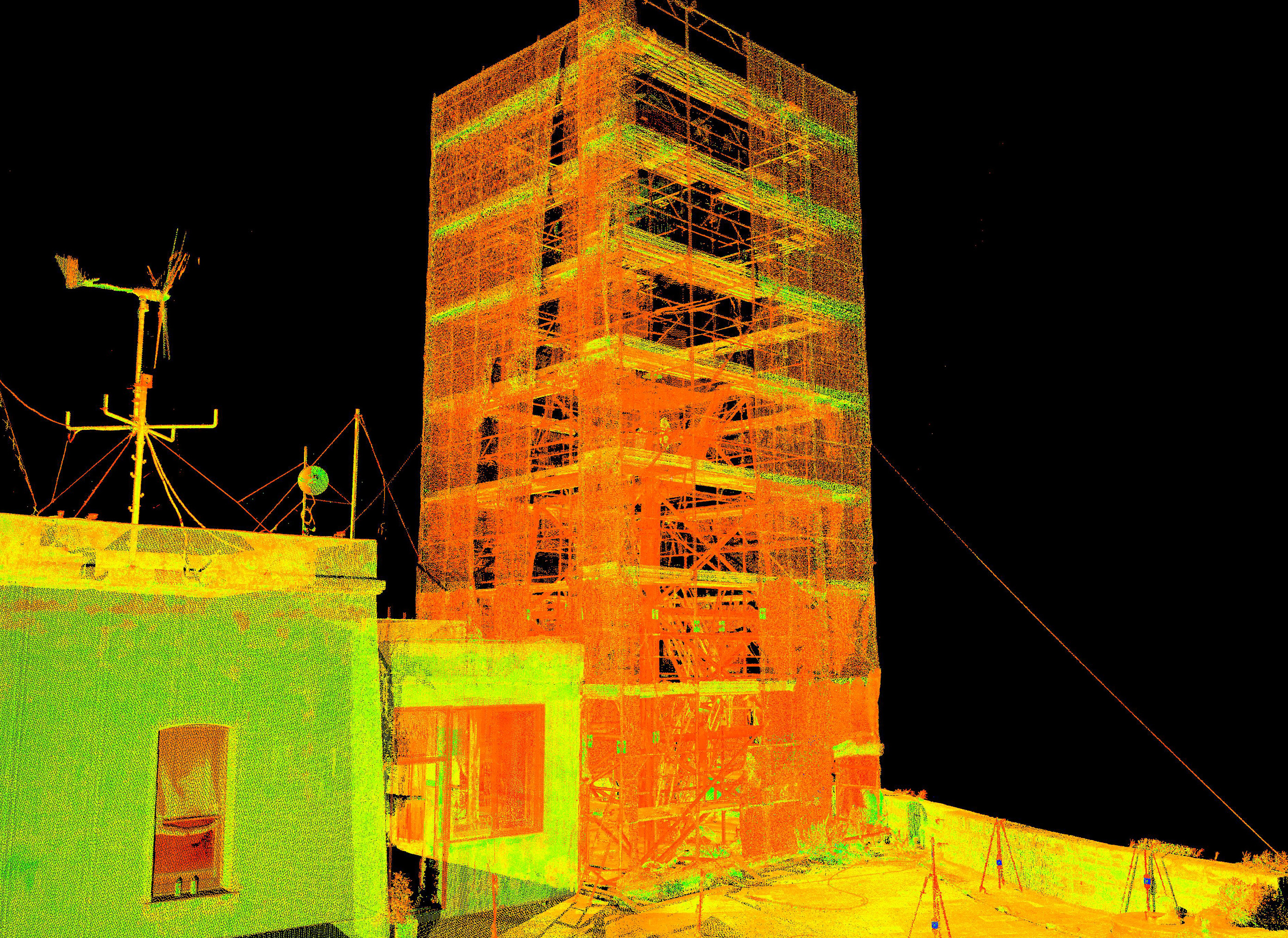 Rilievo laser scanner | Faro vecchio del Castello Alfonsino-4