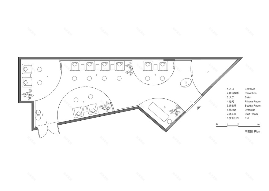 北京蓝港 Lily Nails Salon 室内设计-13